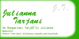 julianna tarjani business card